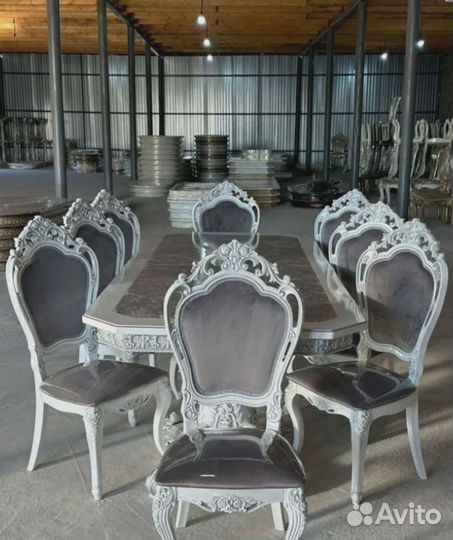 Обеденная группа стол и стулья премиум качества