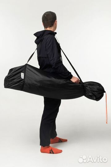 Чехол для зимней палатки, черный 125х25см