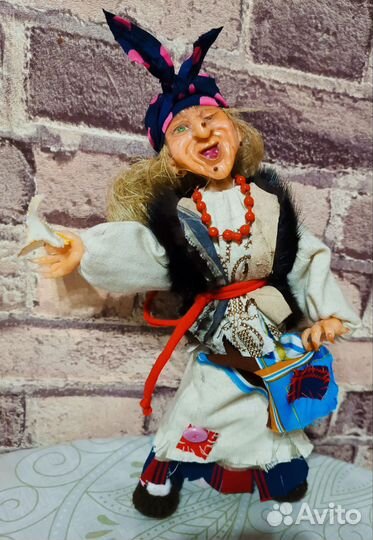 Кукла ручной работы из полимерной глины