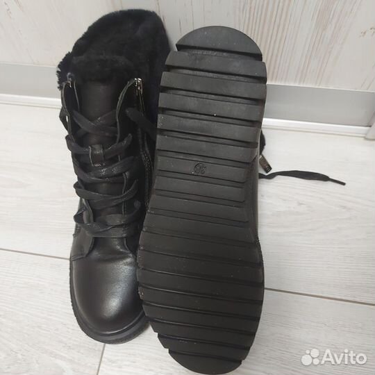 Ботинки женские зимние 38 размера кожаные