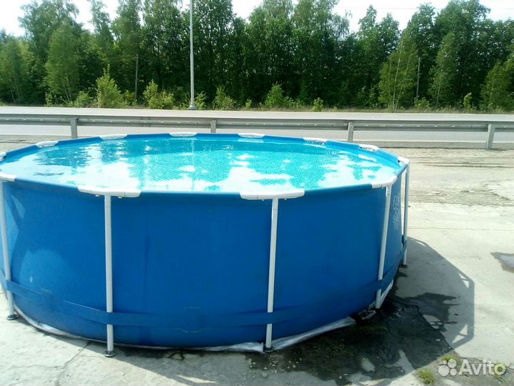 Новый каркасный бассейн Интекс 366 на метр