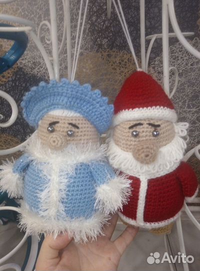 Игрушки Дед мороз и снегурочка