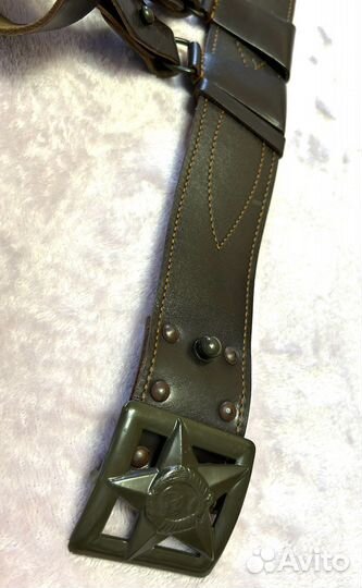 Ремень генеральский полевой с партупеей СССР