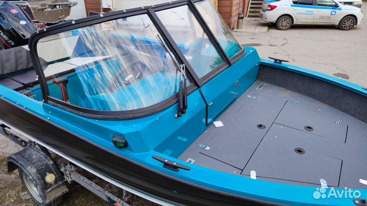 Лодка Триера 460 Фиш + Hidea 60 FEL-T EFI