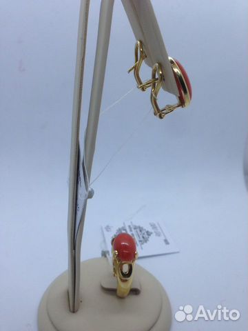 Комплект серьги и кольцо