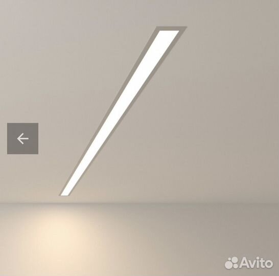 Линейный светодиодный встраиваемый светильник