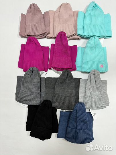 Шапка снуд комплект
