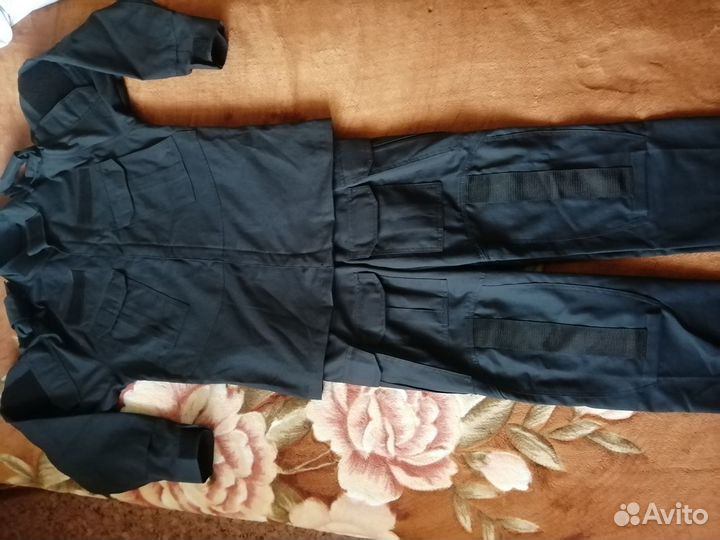 Чёрная форма, китель и брюки, 48/4