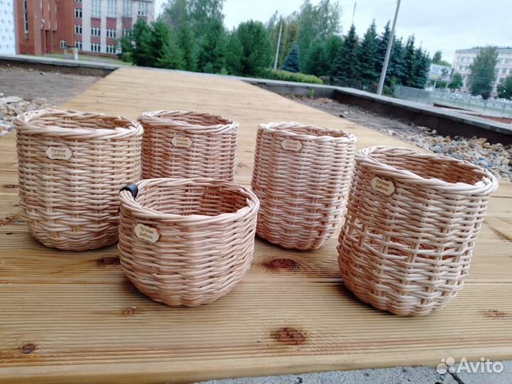 Плетеные корзинки для хранения