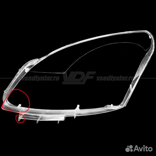 Уцененное стекло для фары Renault Koleos (2007-201