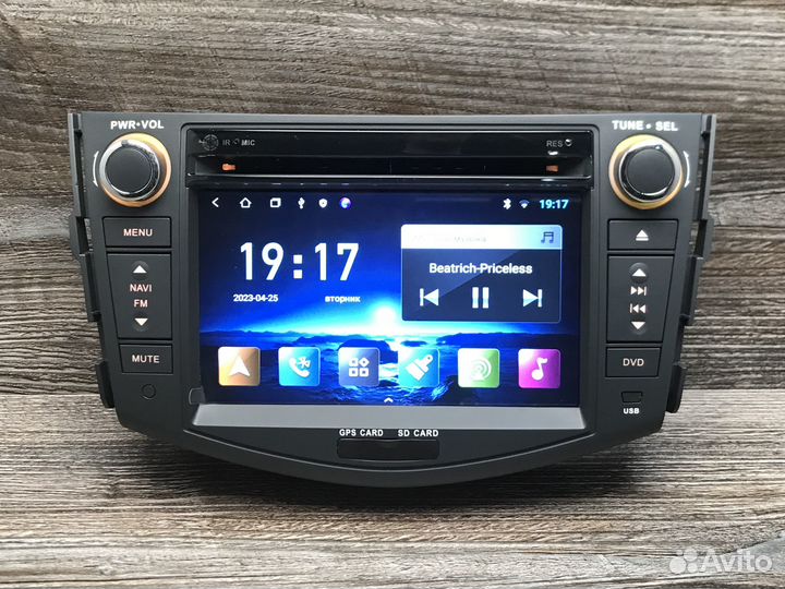 Магнитола Toyota RAV4 3 XA30 с камерой