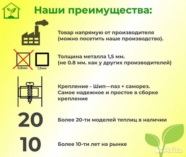 Теплицы из поликарбоната 2,5 на 6м