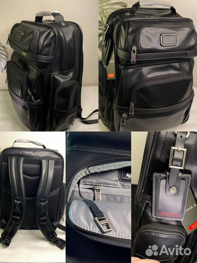 Рюкзак Tumi Leather Laptop Brief Pack 15
