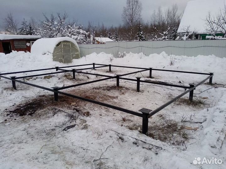 Фундамент на винтовых сваях Винтовые сваи под ключ