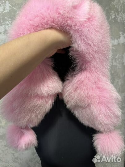 Шапка ушанка песец