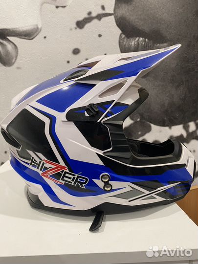 Кроссовый Мотошлем Hizer J6801