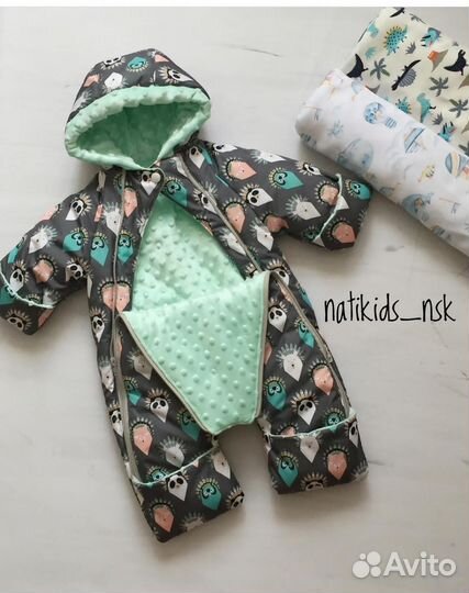 Зимний комбинезон для новорожденного