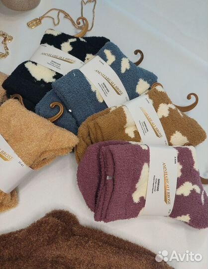 Женские носки бархатные