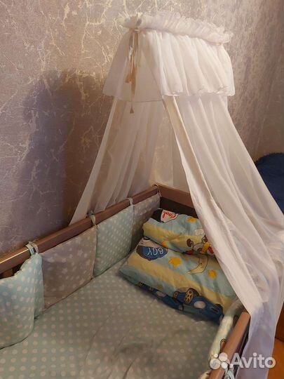 Балдахин в кроватку с держателем