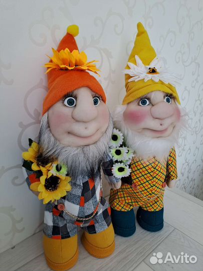 Гномы интерьерные, ручная работа