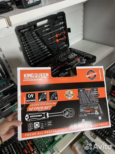 Набор инструментов 121 трещотки 72 зуба