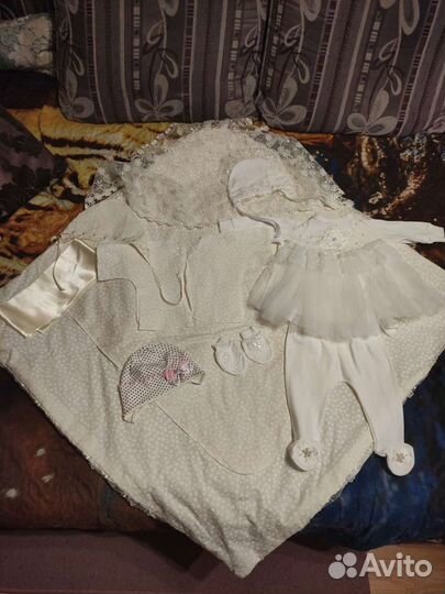 Конверт и комплект на выписку для девочки