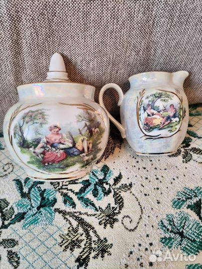 Чайно кофейный сервиз фарфоровый Ликино-Дулево