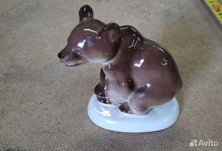 Статуэтка лфз Медведь СССР фарфор керамика