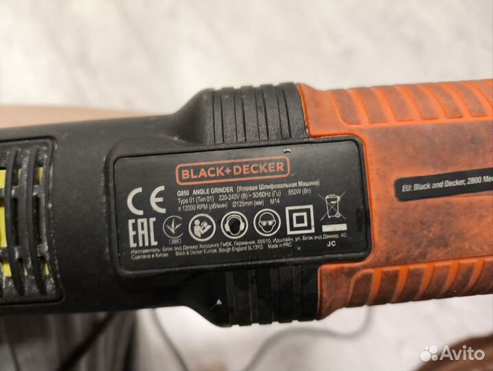 Ушм Black+ Decker