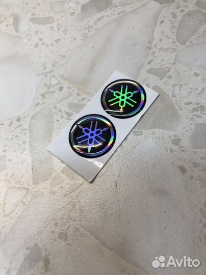 Наклейка на бак эмблема Yamaha #7 20мм