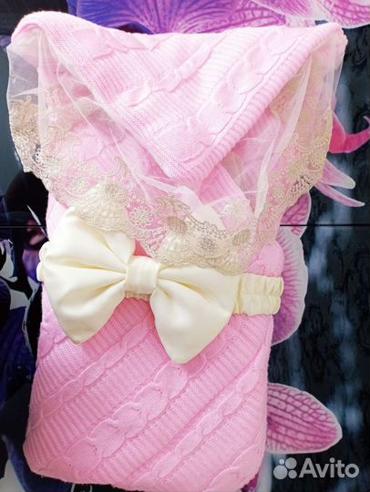 Детское одеяло на выписку, осень-весна