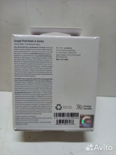 Беспроводные наушники Google Pixel Buds a series