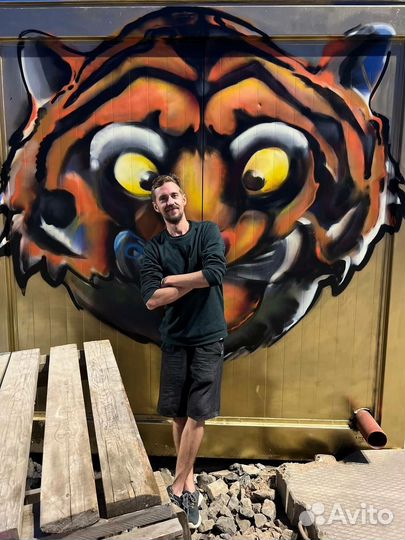 Художественная роспись стен граффити художник