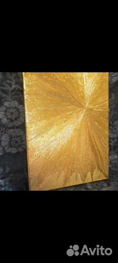 Картина интерьерная с золотом