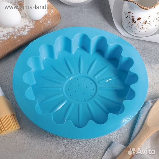 Форма для выпечки силиконовая Доляна «Гербера», d2