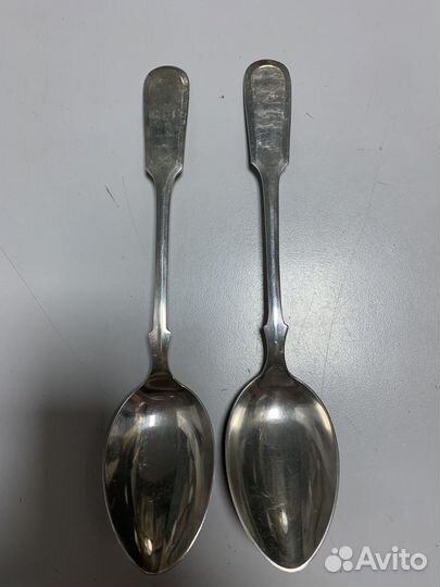 Ложка серебряная, столовая. 875 проба