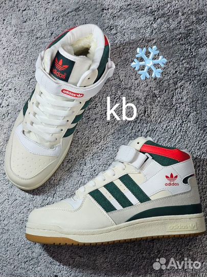 Зимние Кроссовки Adidas 84 High С Мехом