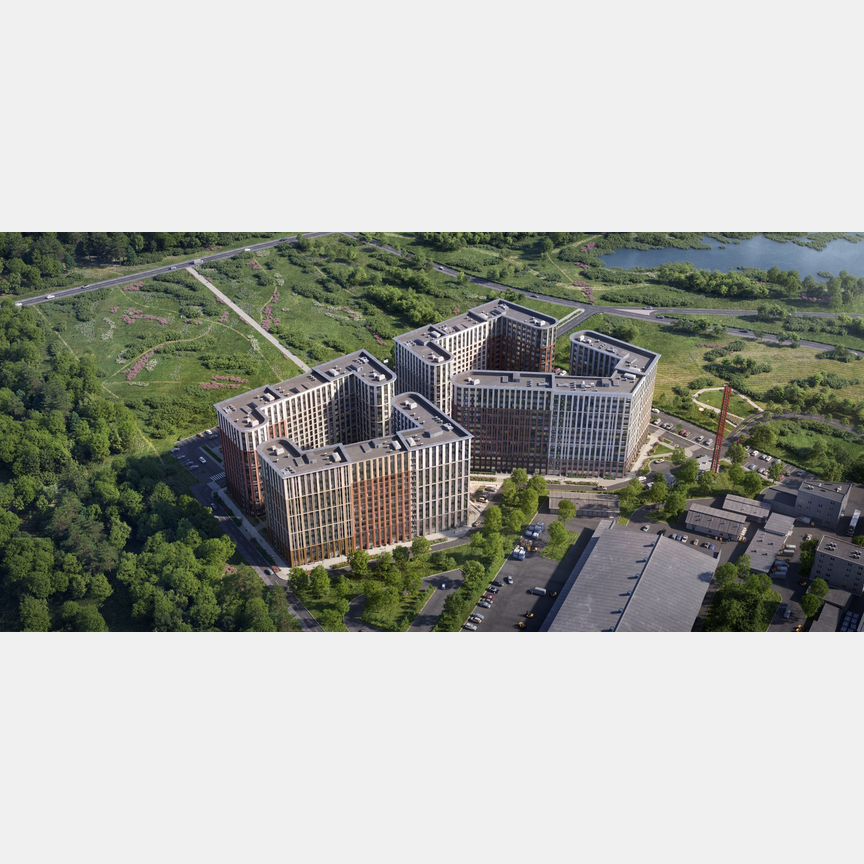 2-к. апартаменты, 59,6 м², 4/16 эт.