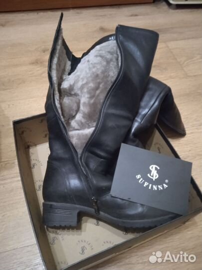 Сапоги женские зимние натуральная кожа 40
