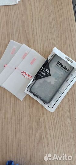 Защитное стекло iPhone 5 и чехол