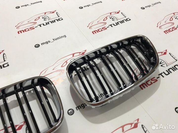 Решетка BMW 2 Series f22 13+ Черный глянец + хром