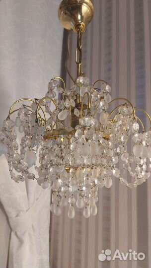 Люстра хрусталь виноград Чехия