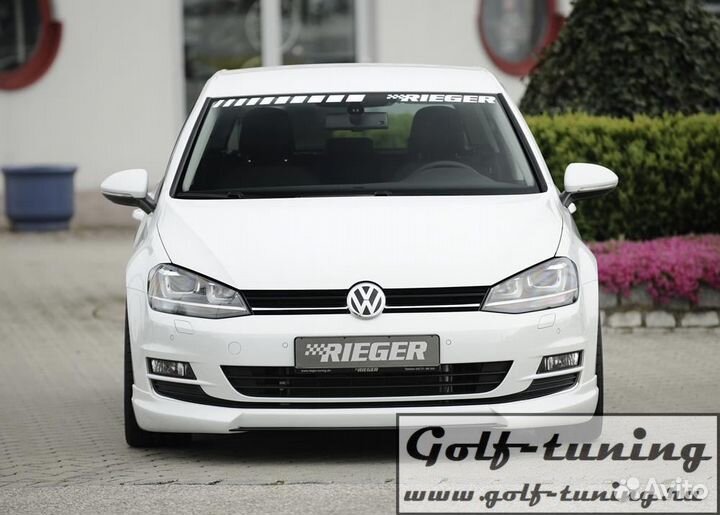 VW Golf 7 12-17 Накладка на передний бампер Rieger