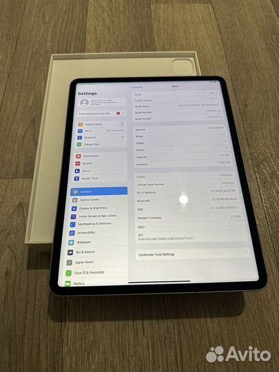 iPad Pro 12.9 M2 128GB cellular