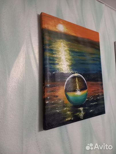 Яркая интерьерная картина 40*50 акрил