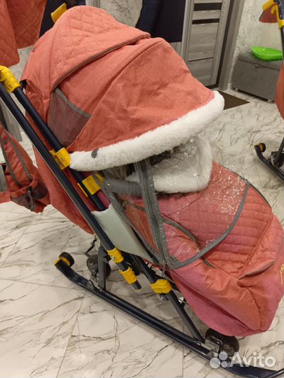 Сани коляска детские бу