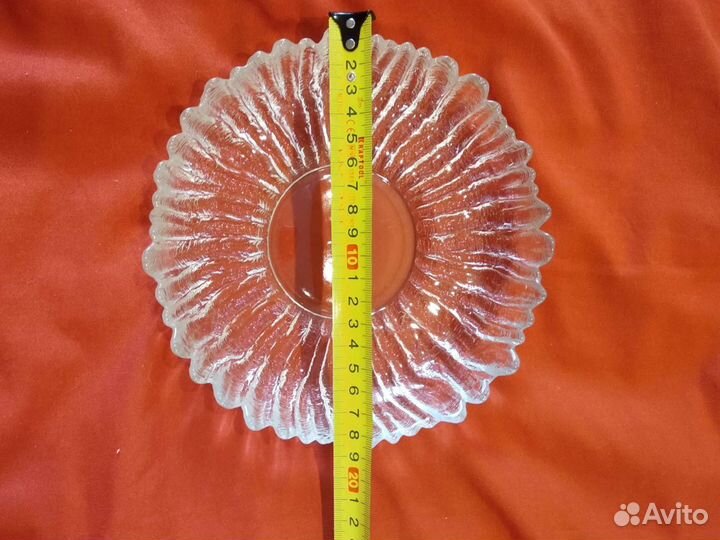 Тарелки хрустальные