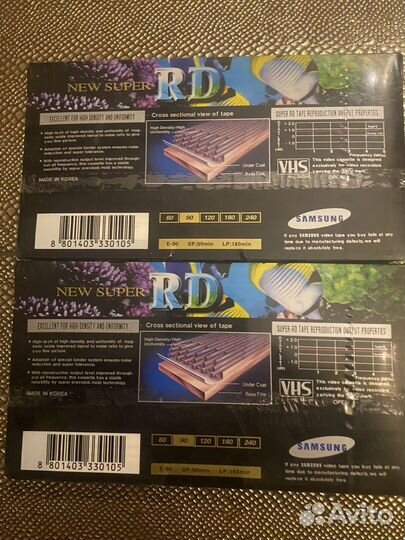 Видео кассеты новые Самсунг Samsung 2 шт