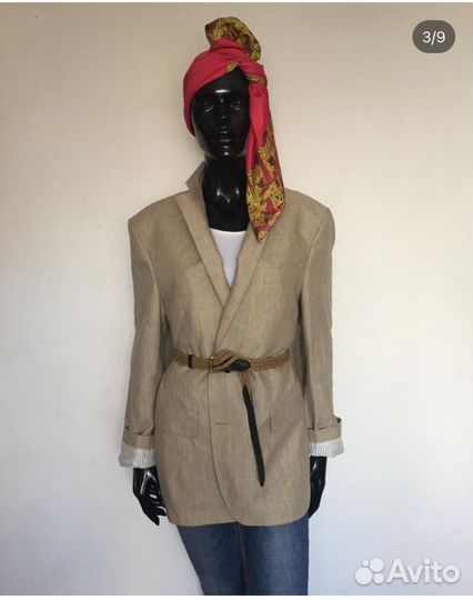 Пиджак лен.oversize.новый