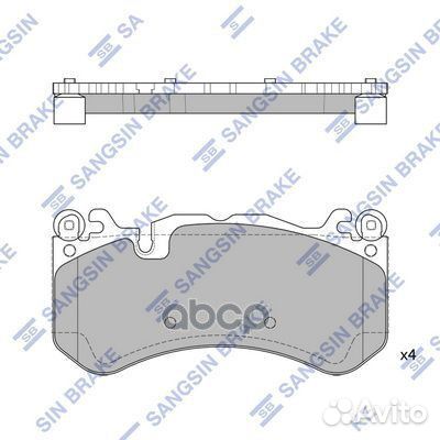 SP2187 колодки дисковые передние MB W204/C209